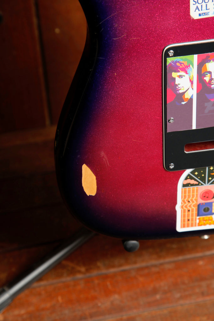 Fernandes FST-65 Purple Sparkle Burst Electric Guitar 1980s MIJ Pre-Owned