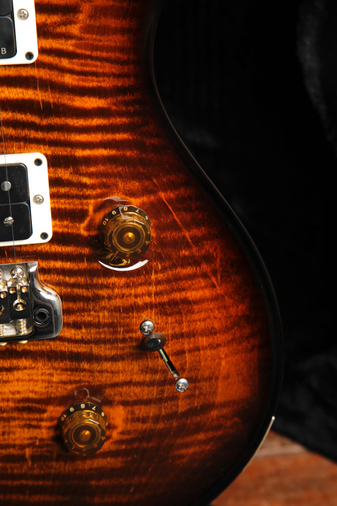 PRS Custom 24, Pattern Thin, Black Gold Burst Electric Guitar