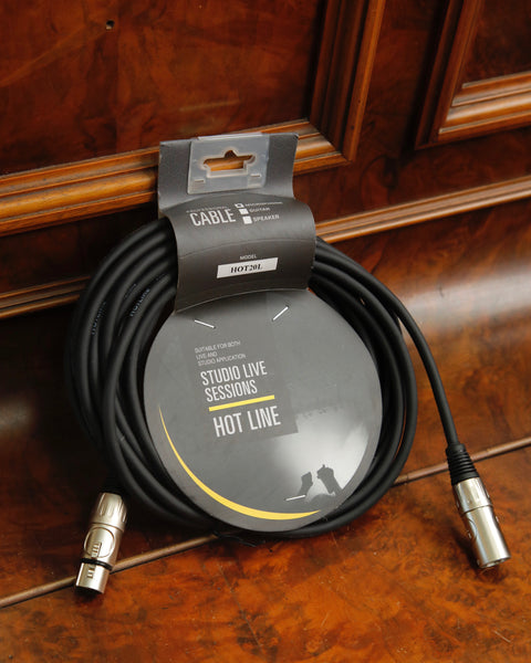 Hot Line Professional Microphone Cable HOT20L 20ft/6M XLR To XLR