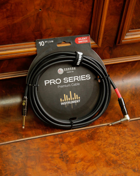 Carson Pro Series Instrument Premium Cable w/ Silent Switch 10ft/3m