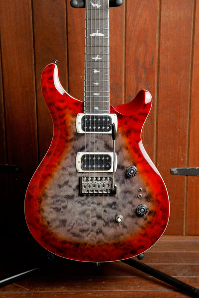 PRS Paul Reed Smith SE Custom 24-08 Quilt Charcoal Cherry Burst