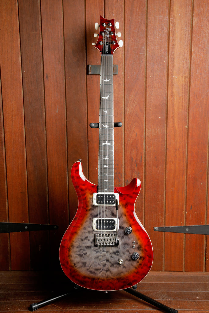 PRS Paul Reed Smith SE Custom 24-08 Quilt Charcoal Cherry Burst