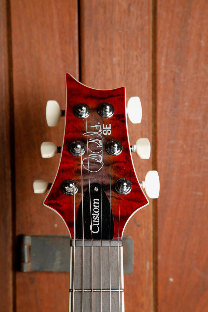 PRS Paul Reed Smith SE Custom 24-08 Quilt Charcoal Cherry Burst