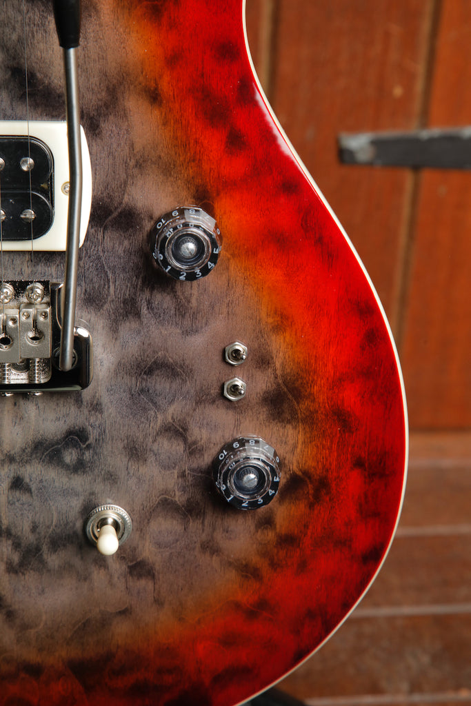 PRS Paul Reed Smith SE Custom 24-08 Quilt Charcoal Cherry Burst