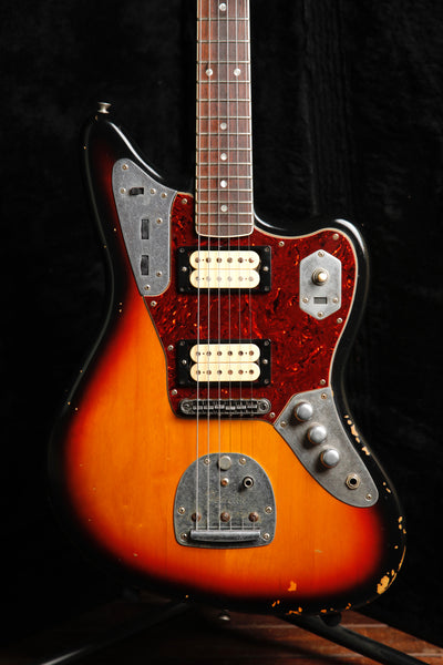 Fender Kurt Cobain Road Worn Jaguar Sunburst Electric Guitar 2012 Pre-Owned