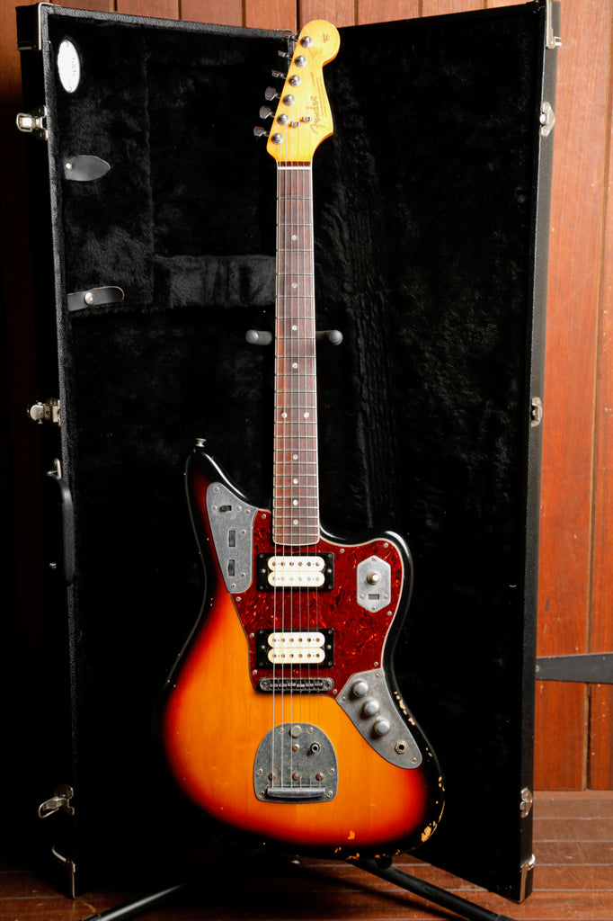 Fender Kurt Cobain Road Worn Jaguar Sunburst Electric Guitar 2012 Pre-Owned