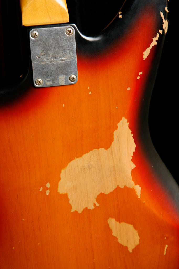 Fender Kurt Cobain Road Worn Jaguar Sunburst Electric Guitar 2012 Pre-Owned