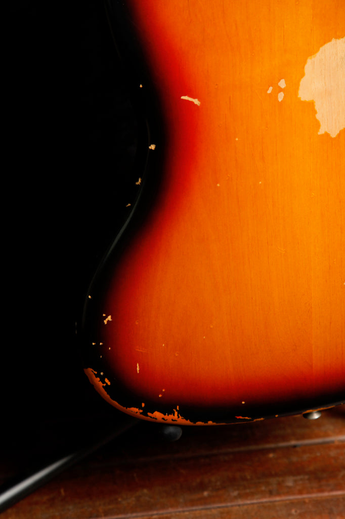 Fender Kurt Cobain Road Worn Jaguar Sunburst Electric Guitar 2012 Pre-Owned