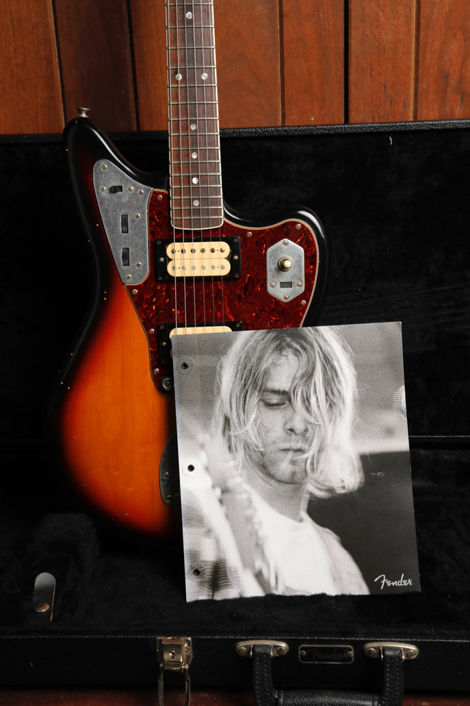 Fender Kurt Cobain Road Worn Jaguar Sunburst Electric Guitar 2012 Pre-Owned