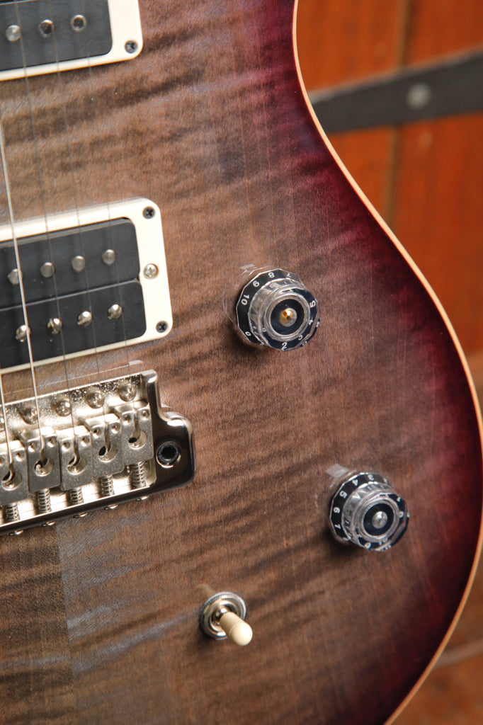 PRS CE24 Faded Grey Black Purple Burst Electric Guitar