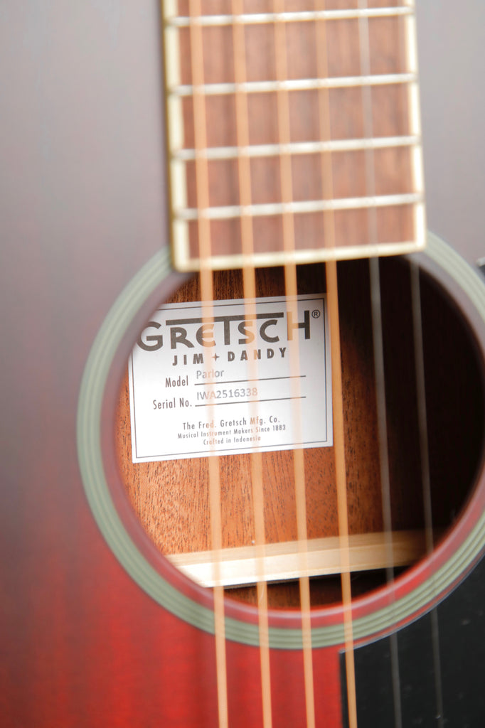 Gretsch Jim Dandy Parlor Deep Cherry Burst Acoustic Guitar