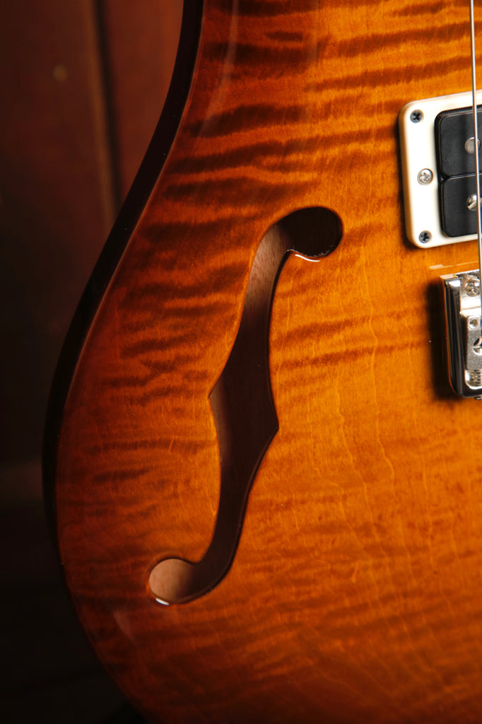 PRS CE24 Semi-Hollow Black Amber Electric Guitar