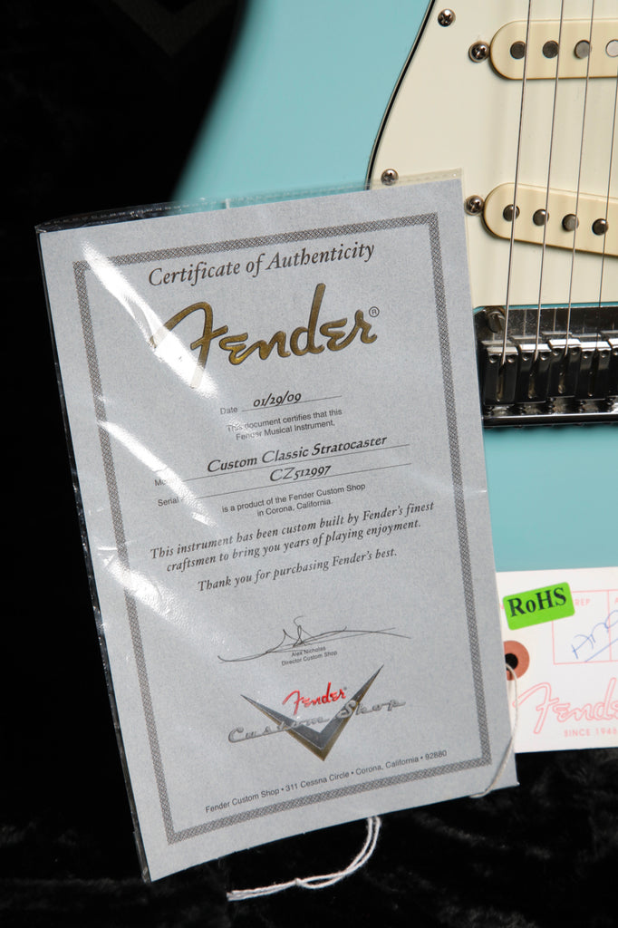 Fender Custom Shop Custom Classic Stratocaster Daphne Blue 2009 Pre-Owned