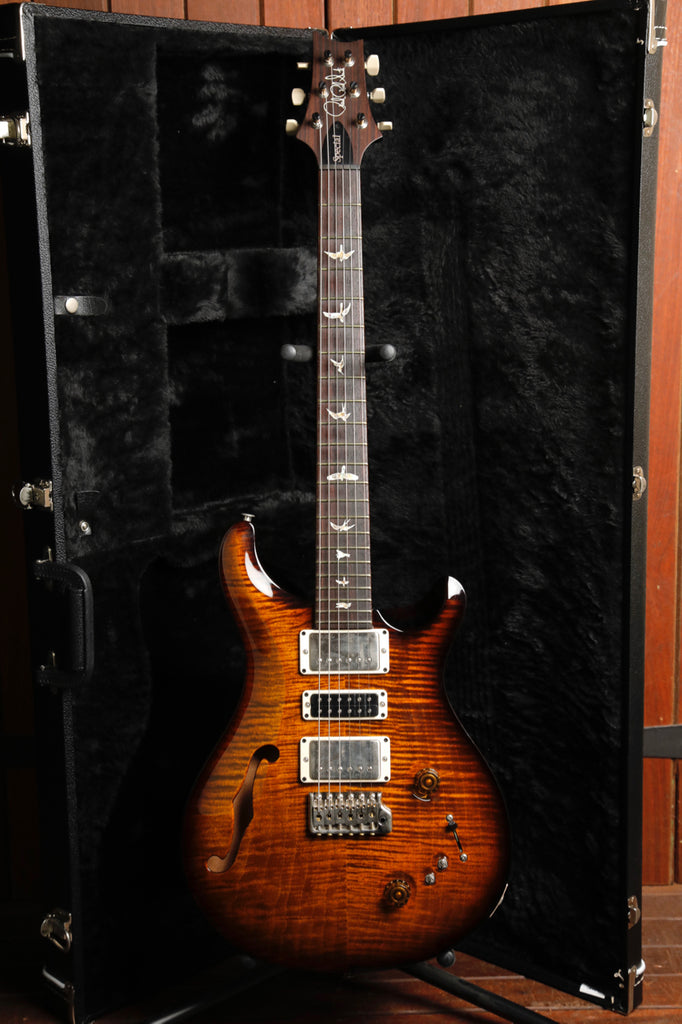 PRS Special Semi-Hollow Electric Guitar Black Gold Burst 2023 Pre-Owned