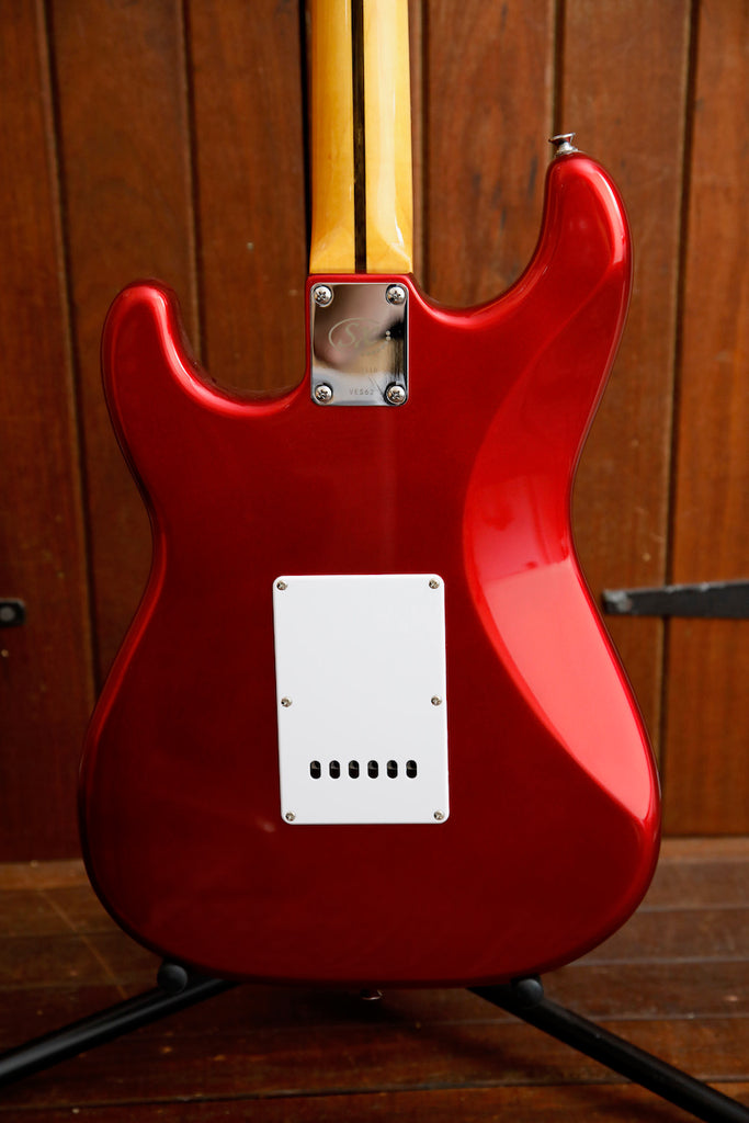 SX Vintage Style Humbucker Electric Guitar Candy Apple Red with Bag