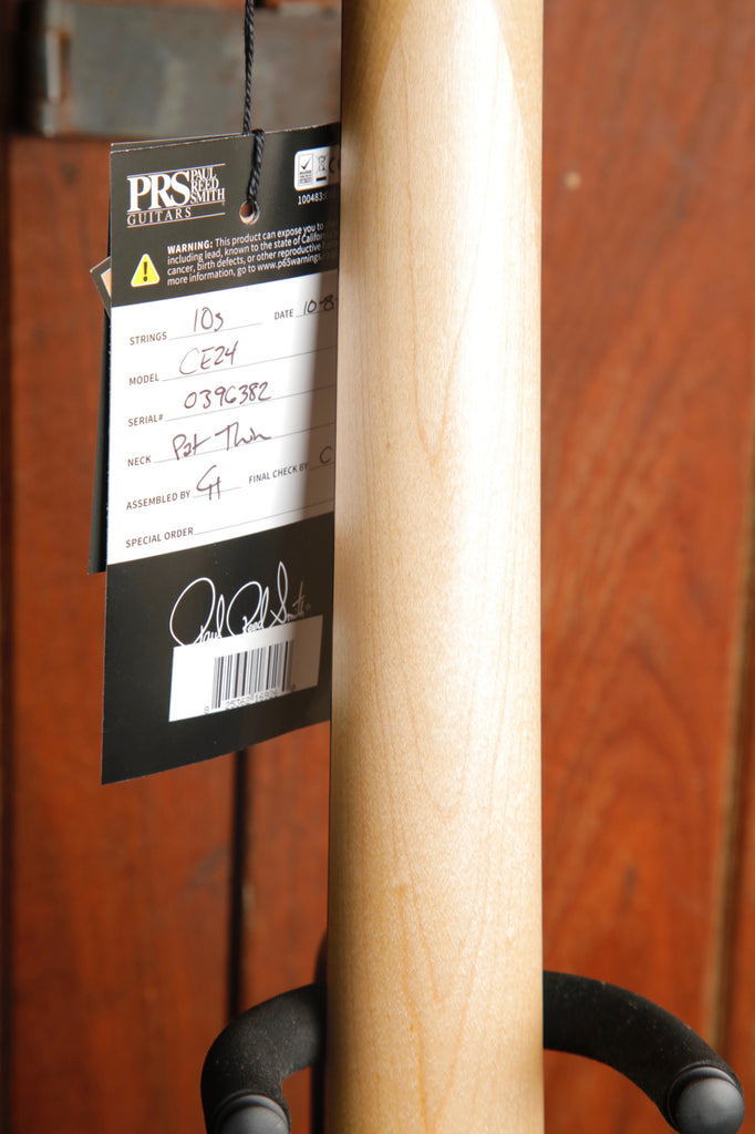 PRS CE24 Semi-Hollow Black Amber Electric Guitar