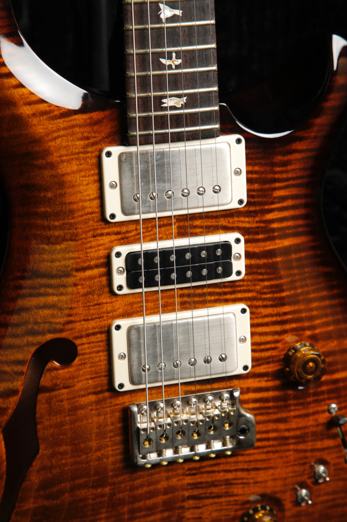 PRS Special Semi-Hollow Electric Guitar Black Gold Burst 2023 Pre-Owned