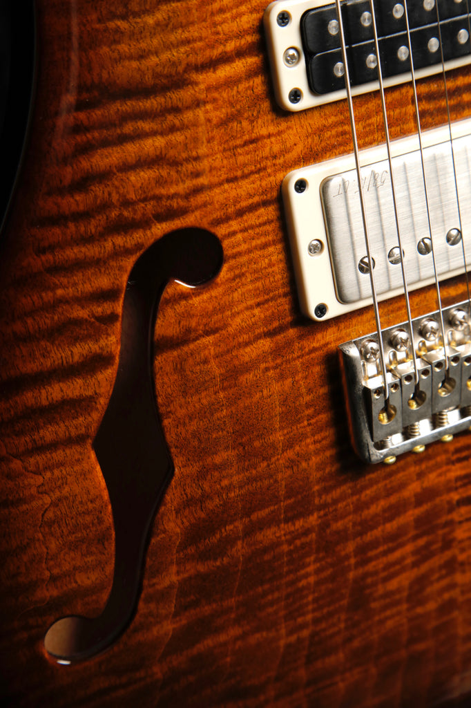 PRS Special Semi-Hollow Electric Guitar Black Gold Burst 2023 Pre-Owned