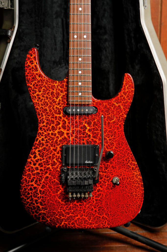 Jackson 1988 Dinky Lava Crackle Electric Guitar USA No 92 of 100 Pre-Owned