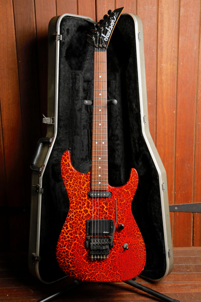 Jackson 1988 Dinky Lava Crackle Electric Guitar USA No 92 of 100 Pre-Owned