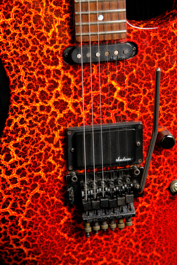 Jackson 1988 Dinky Lava Crackle Electric Guitar USA No 92 of 100 Pre-Owned