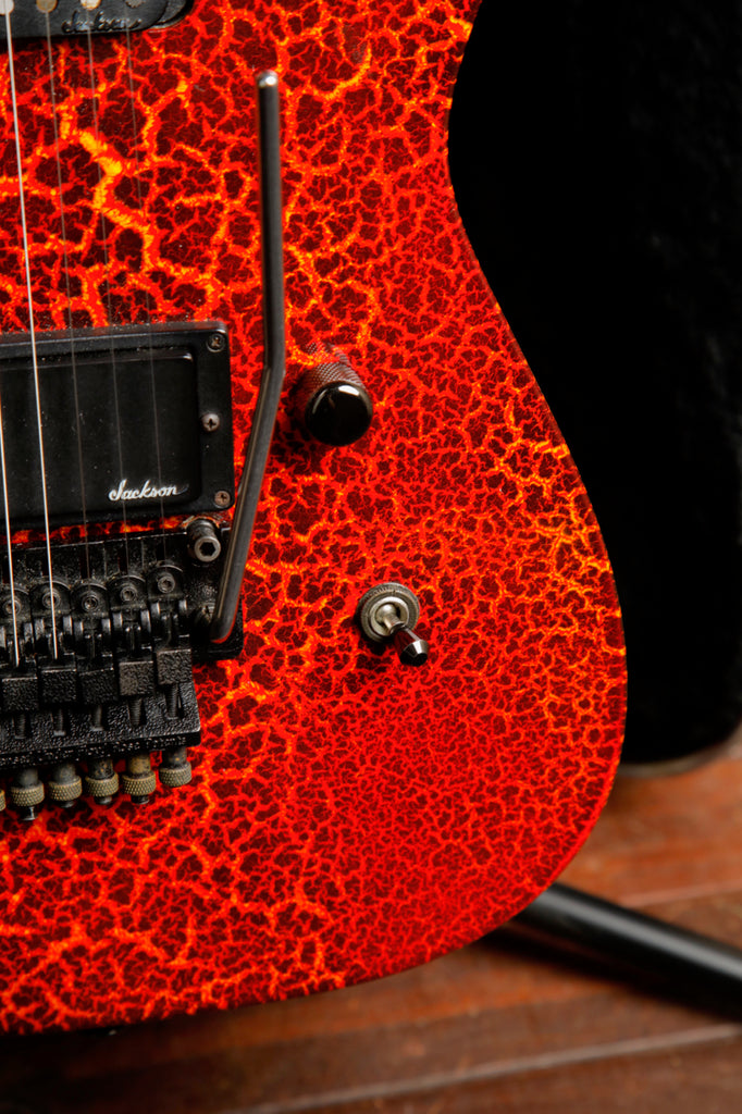 Jackson 1988 Dinky Lava Crackle Electric Guitar USA No 92 of 100 Pre-Owned