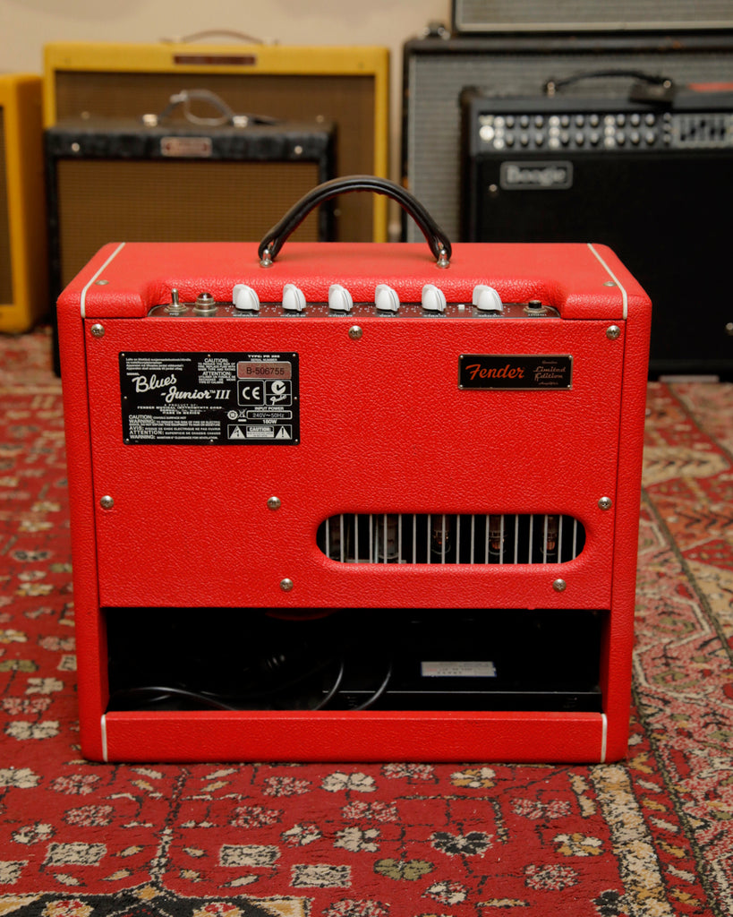 Fender Limited Edition Red Blues Junior III 15-Watt 1x12" Valve Amplifier Combo Pre-Owned