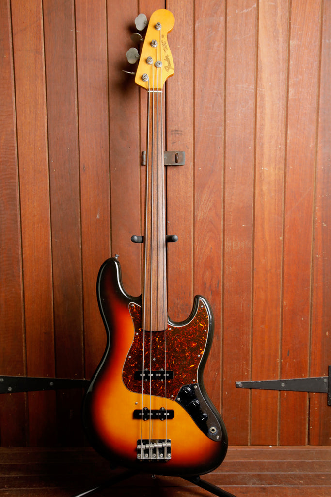Fender Japan JB-62 FL Fretless Jazz Bass Reissue Sunburst 1992 Pre-Owned