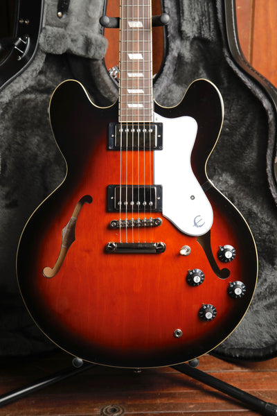 Epiphone Bonehead Riviera Dark Tobacco Burst Semi-Hollow Electric Guitar