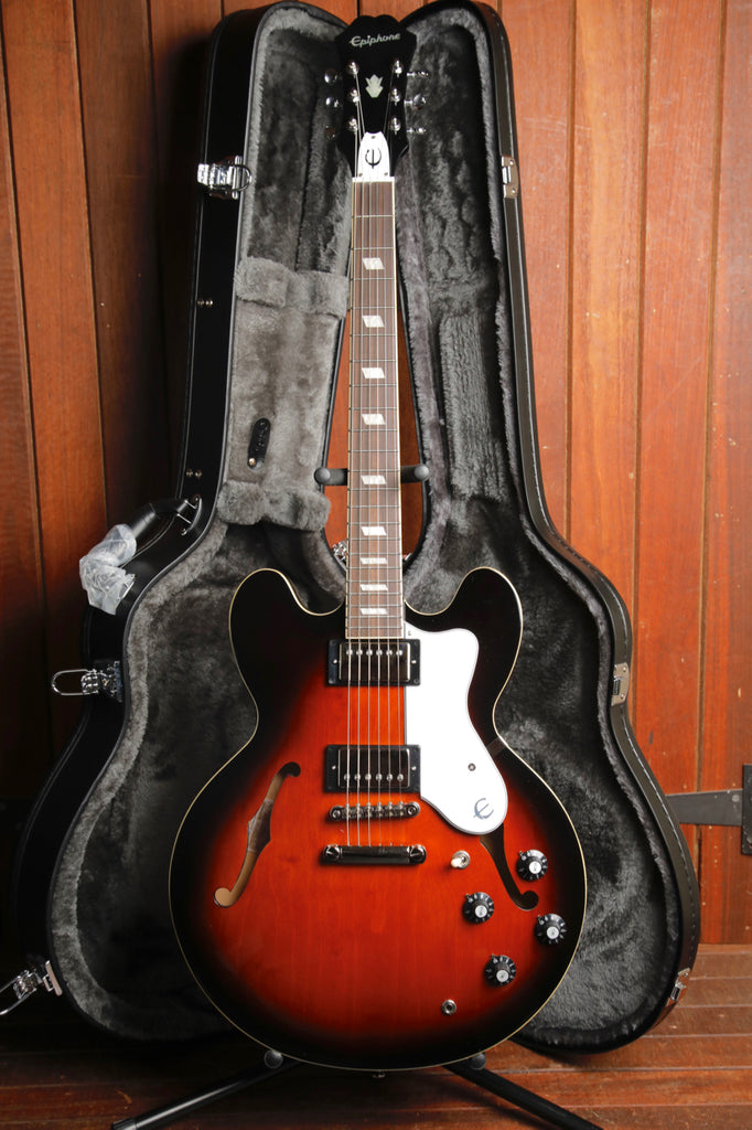 Epiphone Bonehead Riviera Dark Tobacco Burst Semi-Hollow Electric Guitar