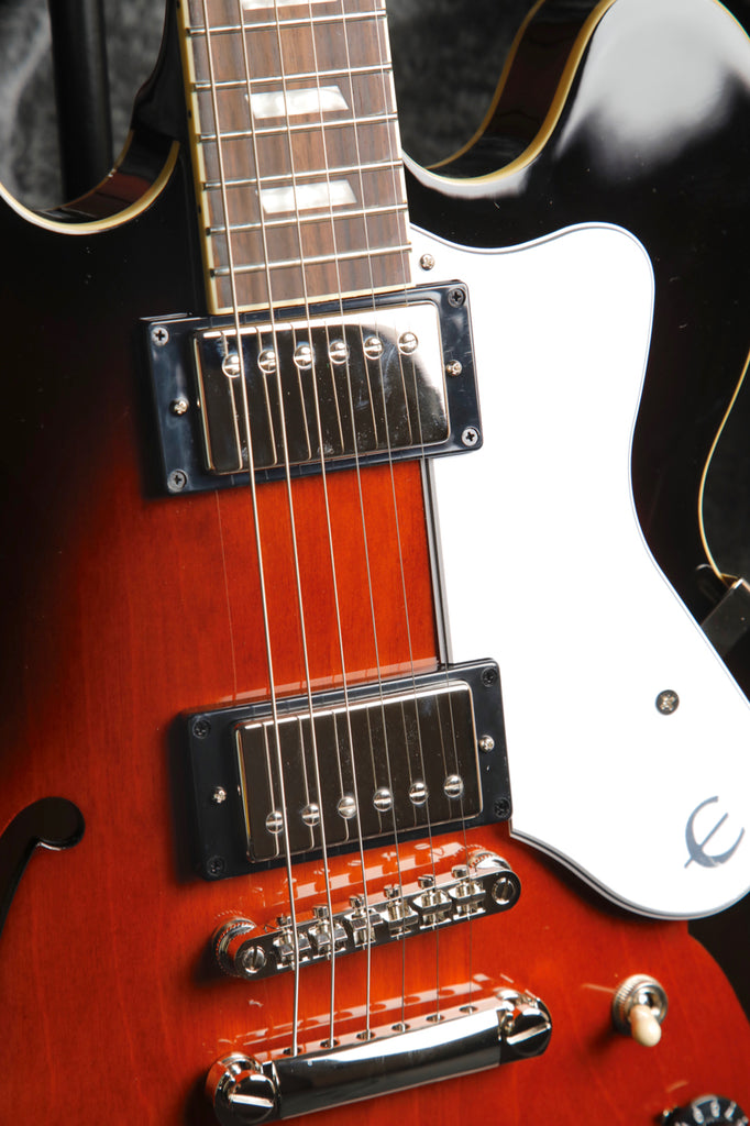 Epiphone Bonehead Riviera Dark Tobacco Burst Semi-Hollow Electric Guitar