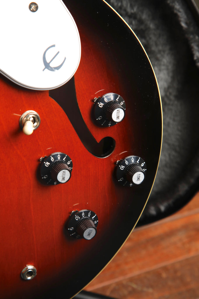 Epiphone Bonehead Riviera Dark Tobacco Burst Semi-Hollow Electric Guitar