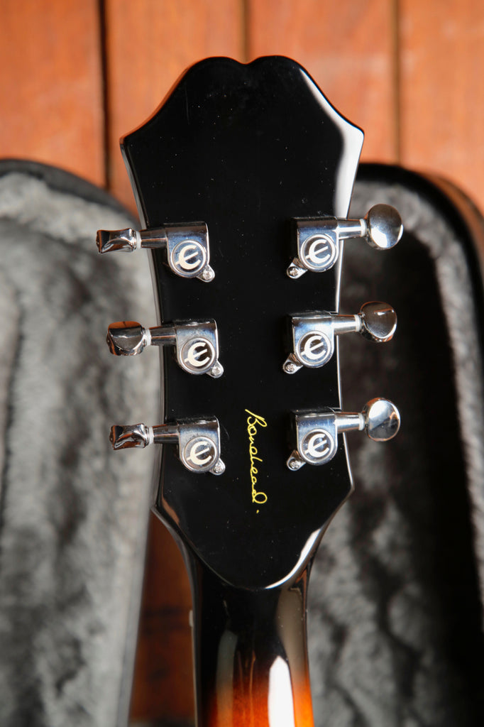 Epiphone Bonehead Riviera Dark Tobacco Burst Semi-Hollow Electric Guitar