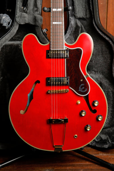 Epiphone Masterbuilt Gem Archer Sheraton Cherry Red Semi-Hollow Electric Guitar