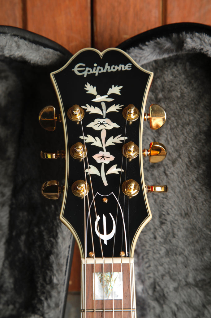 Epiphone Masterbuilt Gem Archer Sheraton Cherry Red Semi-Hollow Electric Guitar