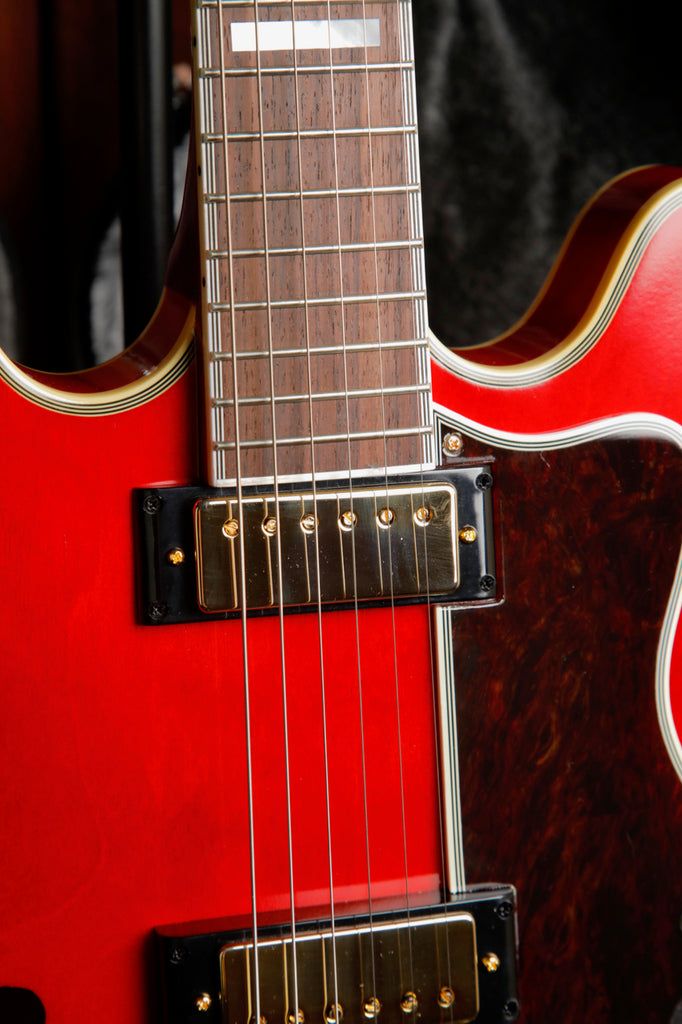 Epiphone Masterbuilt Gem Archer Sheraton Cherry Red Semi-Hollow Electric Guitar