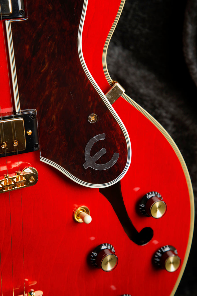 Epiphone Masterbuilt Gem Archer Sheraton Cherry Red Semi-Hollow Electric Guitar