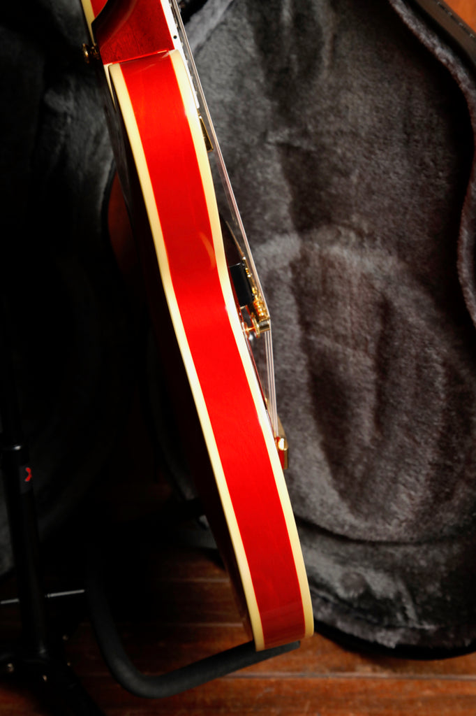 Epiphone Masterbuilt Gem Archer Sheraton Cherry Red Semi-Hollow Electric Guitar