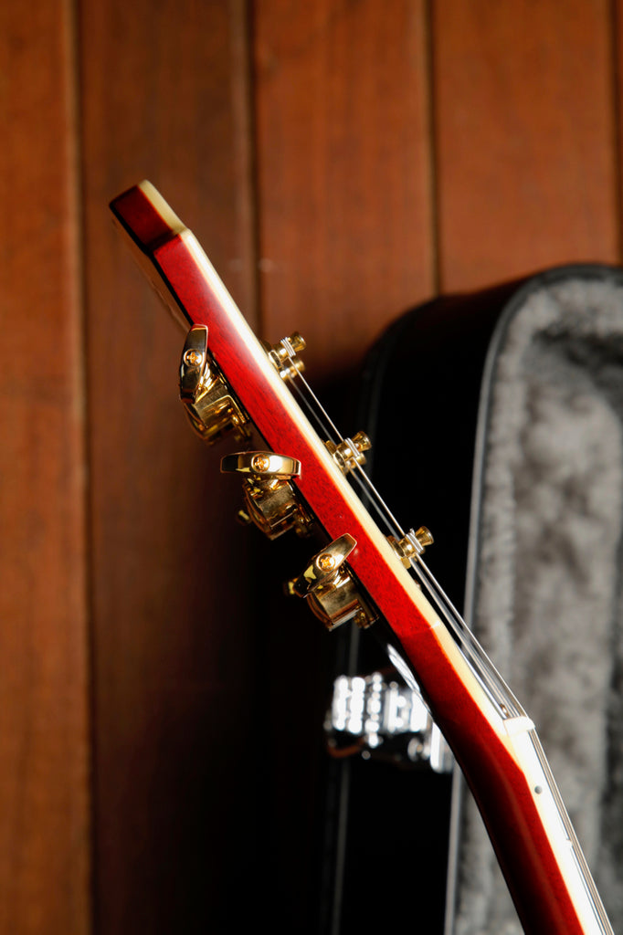 Epiphone Masterbuilt Gem Archer Sheraton Cherry Red Semi-Hollow Electric Guitar