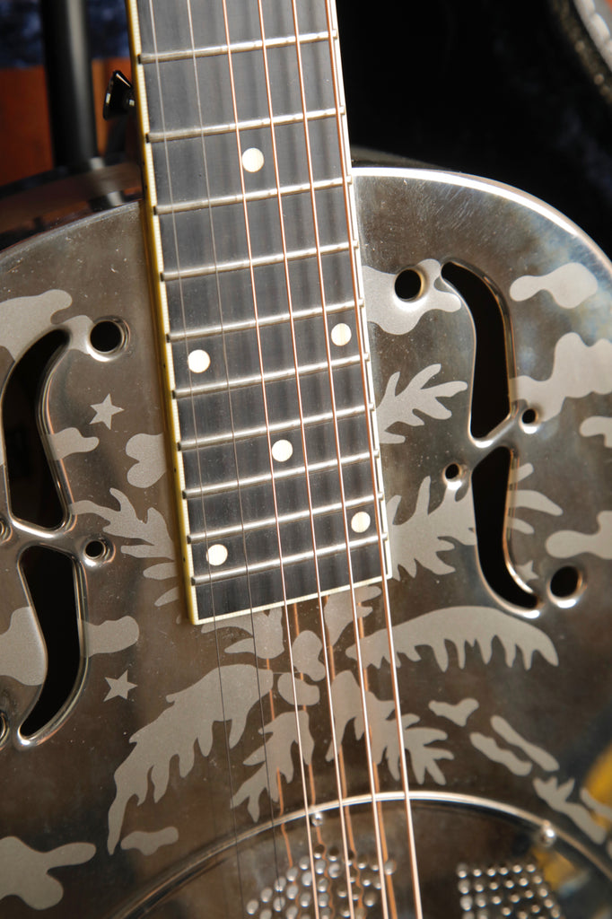 National Style O 12 Fret Single Cone Roundneck Left Handed Resonator Guitar 2008 Pre-Owned