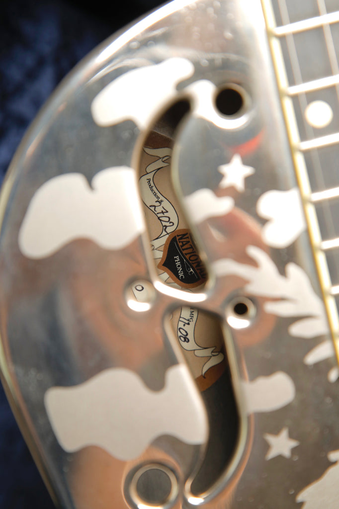 National Style O 12 Fret Single Cone Roundneck Left Handed Resonator Guitar 2008 Pre-Owned