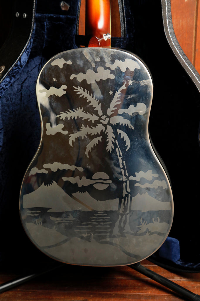 National Style O 12 Fret Single Cone Roundneck Left Handed Resonator Guitar 2008 Pre-Owned