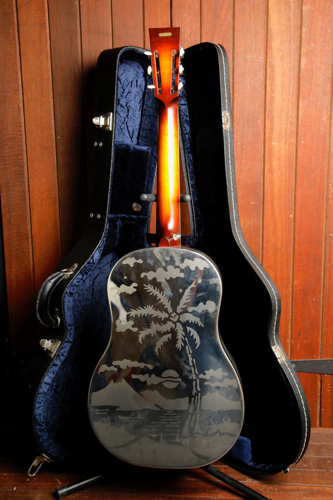 National Style O 12 Fret Single Cone Roundneck Left Handed Resonator Guitar 2008 Pre-Owned