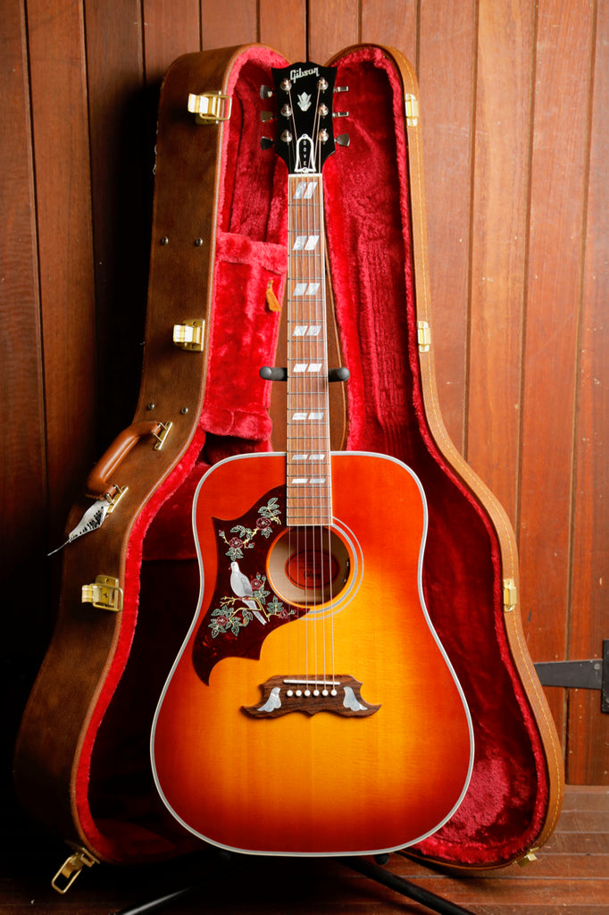 Gibson Custom Dove Left-Handed Acoustic-Electric Guitar Vintage Cherry Sunburst 2024 Pre-Owned