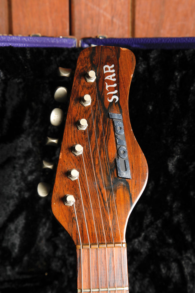 Coral Electric Sitar 1967 Vincent Bell Signature Red Crackle Finish Pre-Owned