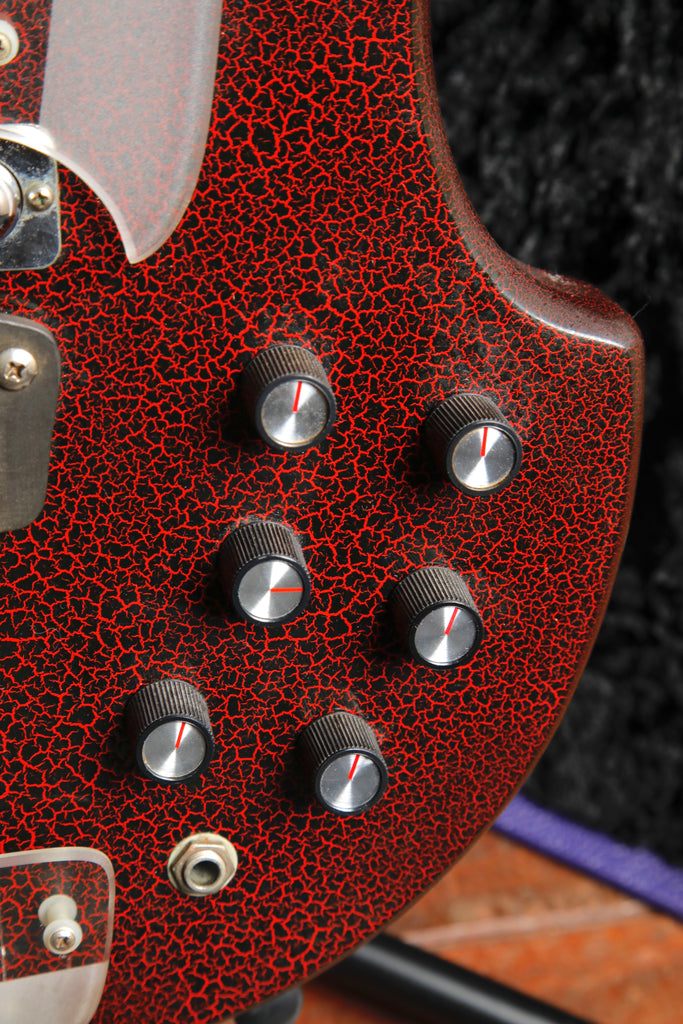 Coral Electric Sitar 1967 Vincent Bell Signature Red Crackle Finish Pre-Owned