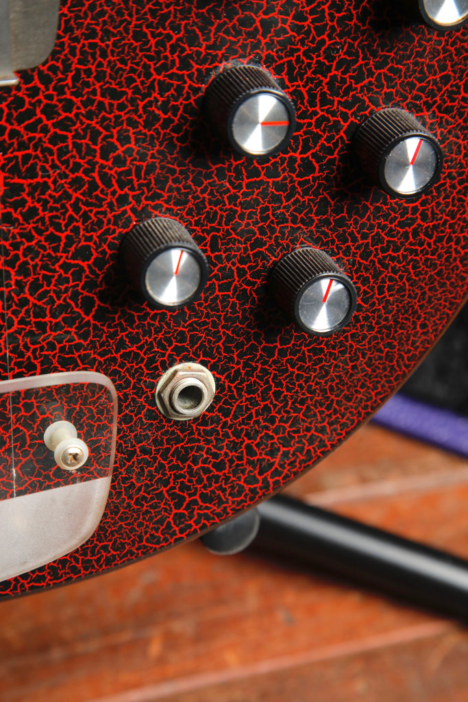 Coral Electric Sitar 1967 Vincent Bell Signature Red Crackle Finish Pre-Owned