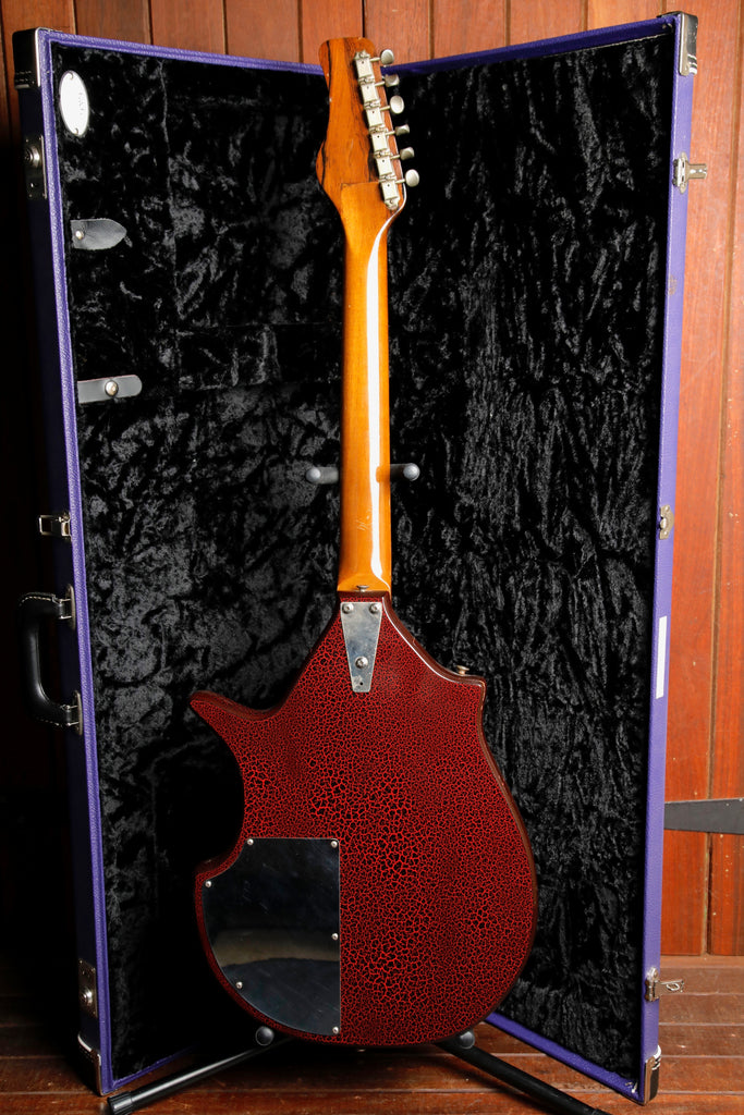 Coral Electric Sitar 1967 Vincent Bell Signature Red Crackle Finish Pre-Owned