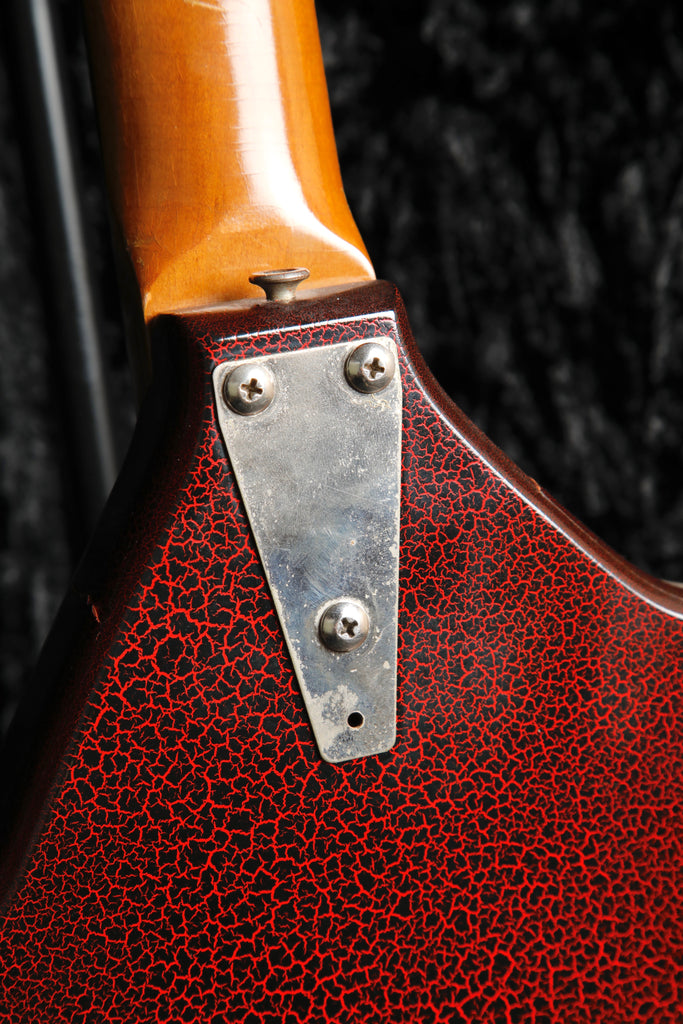 Coral Electric Sitar 1967 Vincent Bell Signature Red Crackle Finish Pre-Owned