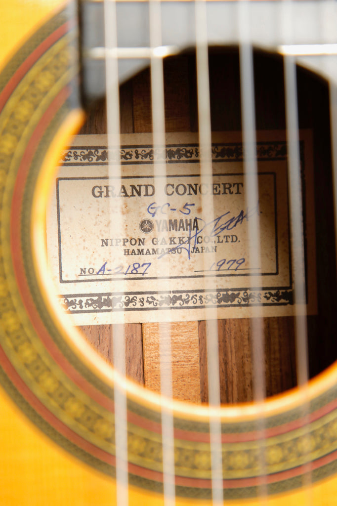 Yamaha GC-5 Vintage Nylon String Classical Guitar 1979 Pre-Owned